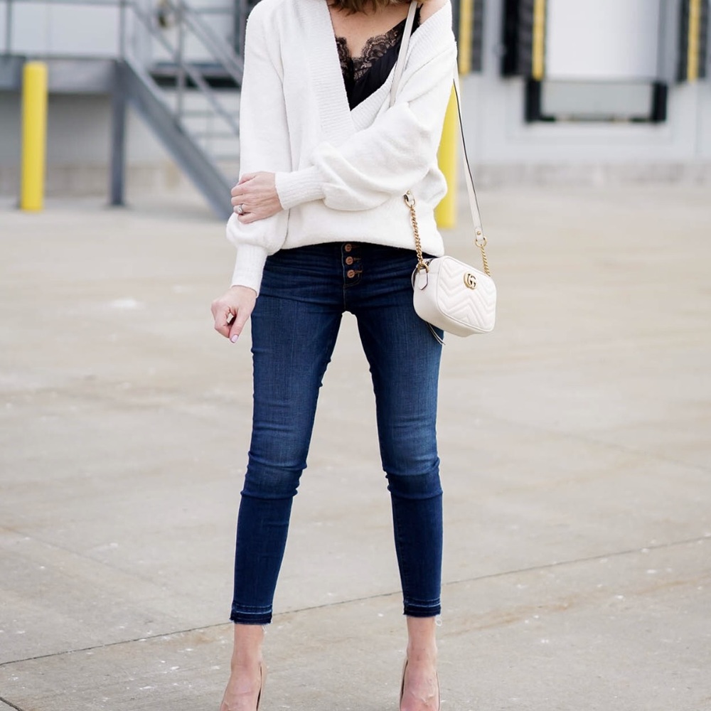 LOFT button fly jeans